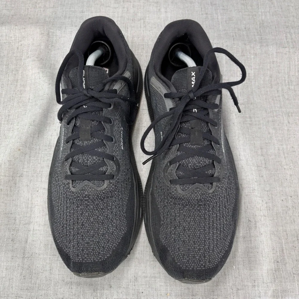 Brooks Ghost Max Shoes Black Ebony Anthracite Running Sneakers Men's Size 11.5